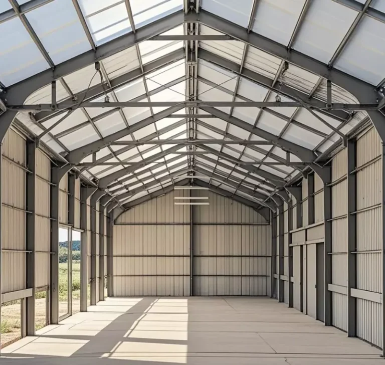Steel structure garage building