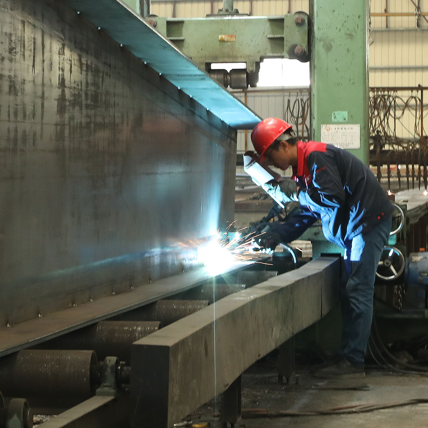 Steel structure component assembly