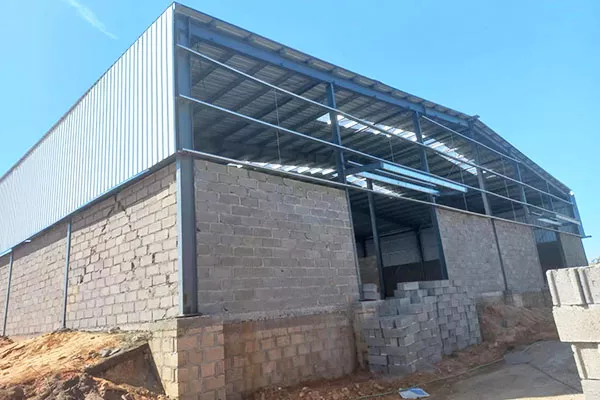 Steel Structure Workshop Project in Mozambique image 1