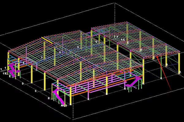 Steel Structure Workshop Project in Cambodia image 2