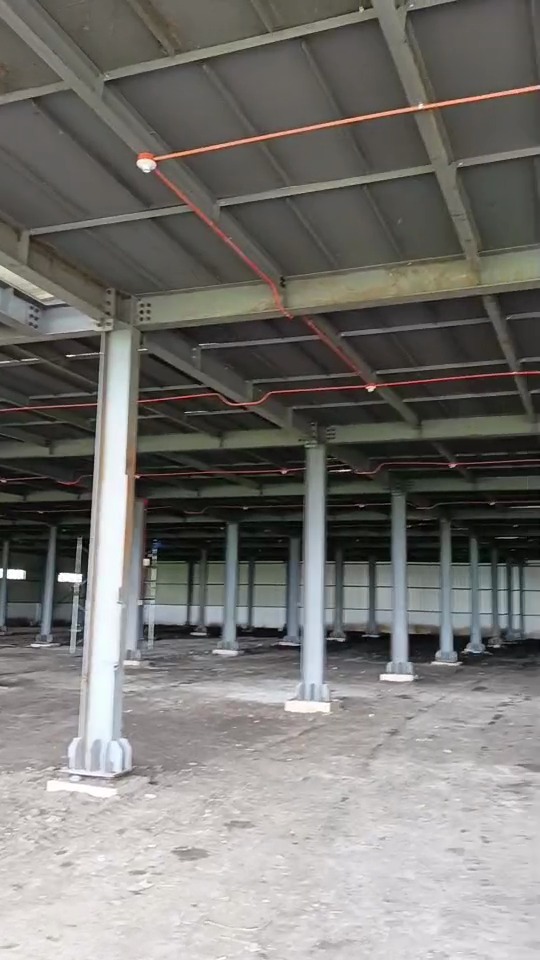 Interior view of a Philippines steel structure warehouse project